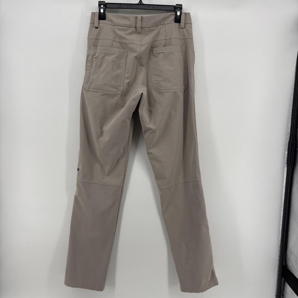Lululemon 5-Pocket Pants Men 32x33  Beige ABC‎ Slim Fit - Picture 2 of 7